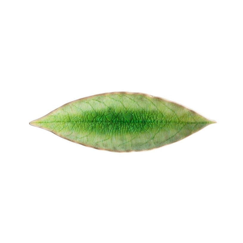 Riviera Leaf Plate 18cm - Green Ceramic Dinner Plate for Salad, Dessert & Appetizers | Eco-Friendly Tableware for Home Dining & Party Serving