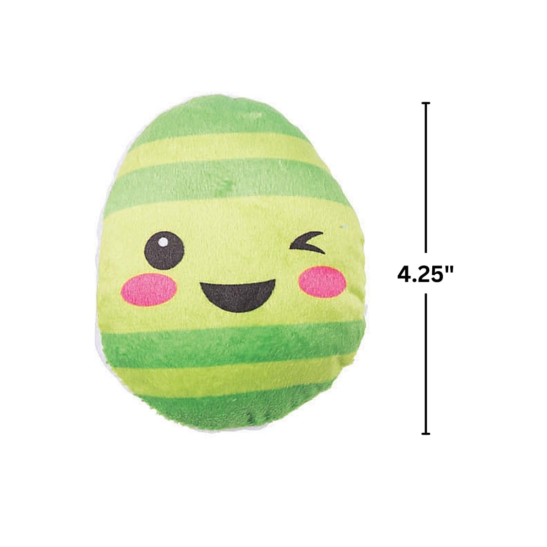 Fun Express Easter ICON Egg Shape Plush Character Toys - 50 Piece Set for Easter Egg Hunt, Party Favors & Classroom Prizes