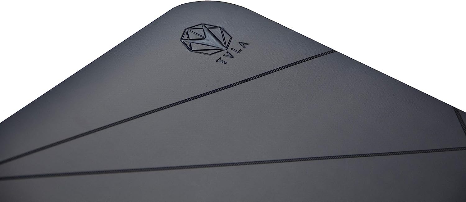 Premium Yoga Mat with Alignment Markers - Non-Slip, Sweat Absorbing Workout Mat for Home & Studio - Extra Large 28