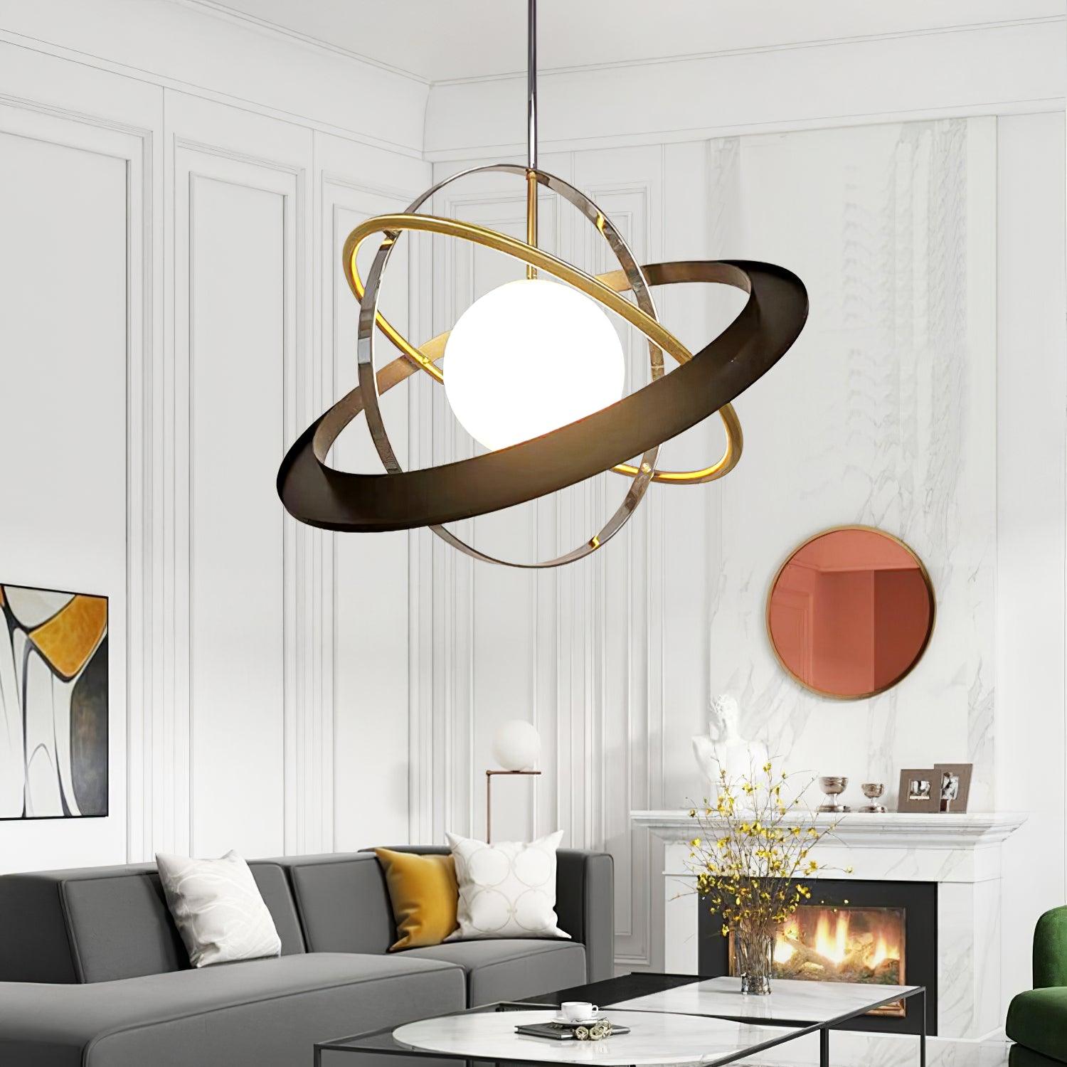 Apogee Modern Pendant Lamp - Sleek Hanging Light Fixture for Kitchen, Dining Room & Living Room Decor - Energy Efficient LED Lighting for Home & Office
