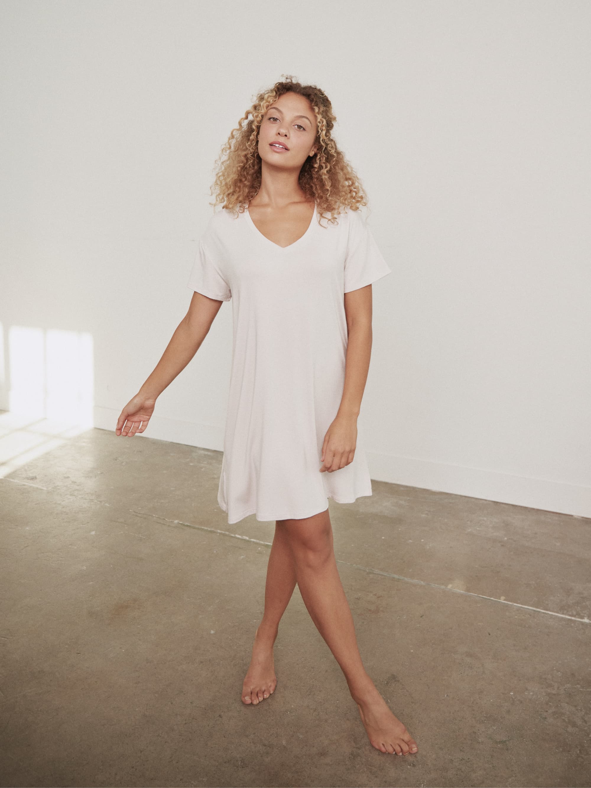 Soft & Breathable Modal V-Neck Dress for Women - Elegant & Comfortable Summer Dress for Casual Wear, Office, and Date Nights