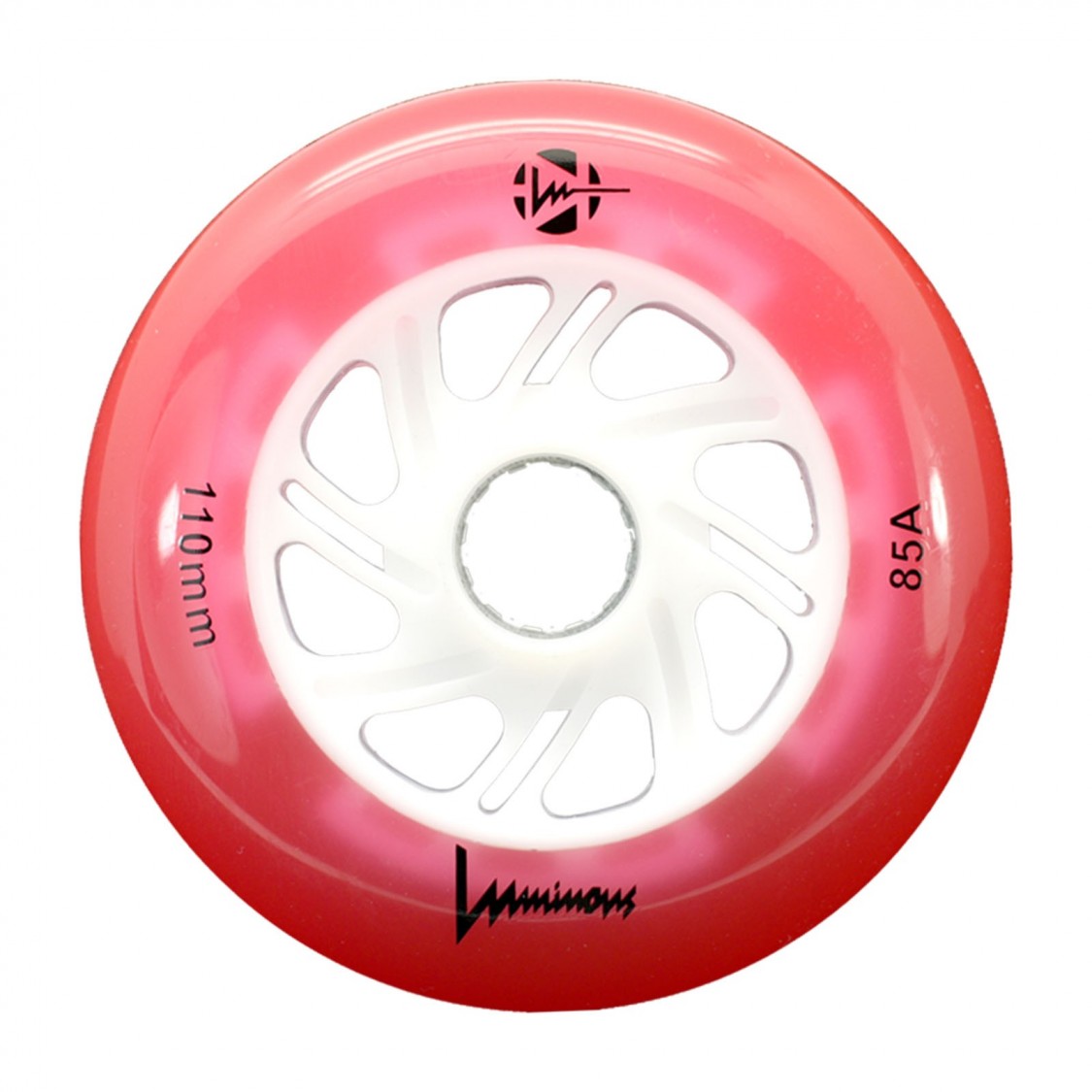 Luminous LED Inline Wheels 110mm 85a - High Visibility Light Up Skate Wheels for Night Skating, Rollerblading & Outdoor Sports