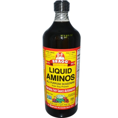 Bragg Liquid Aminos All Purpose Seasoning - Soy Sauce Alternative, 32 Fl Oz (2 Pack) | Gluten-Free, Non-GMO, Vegan Condiment for Stir Fry, Salads & Marinades