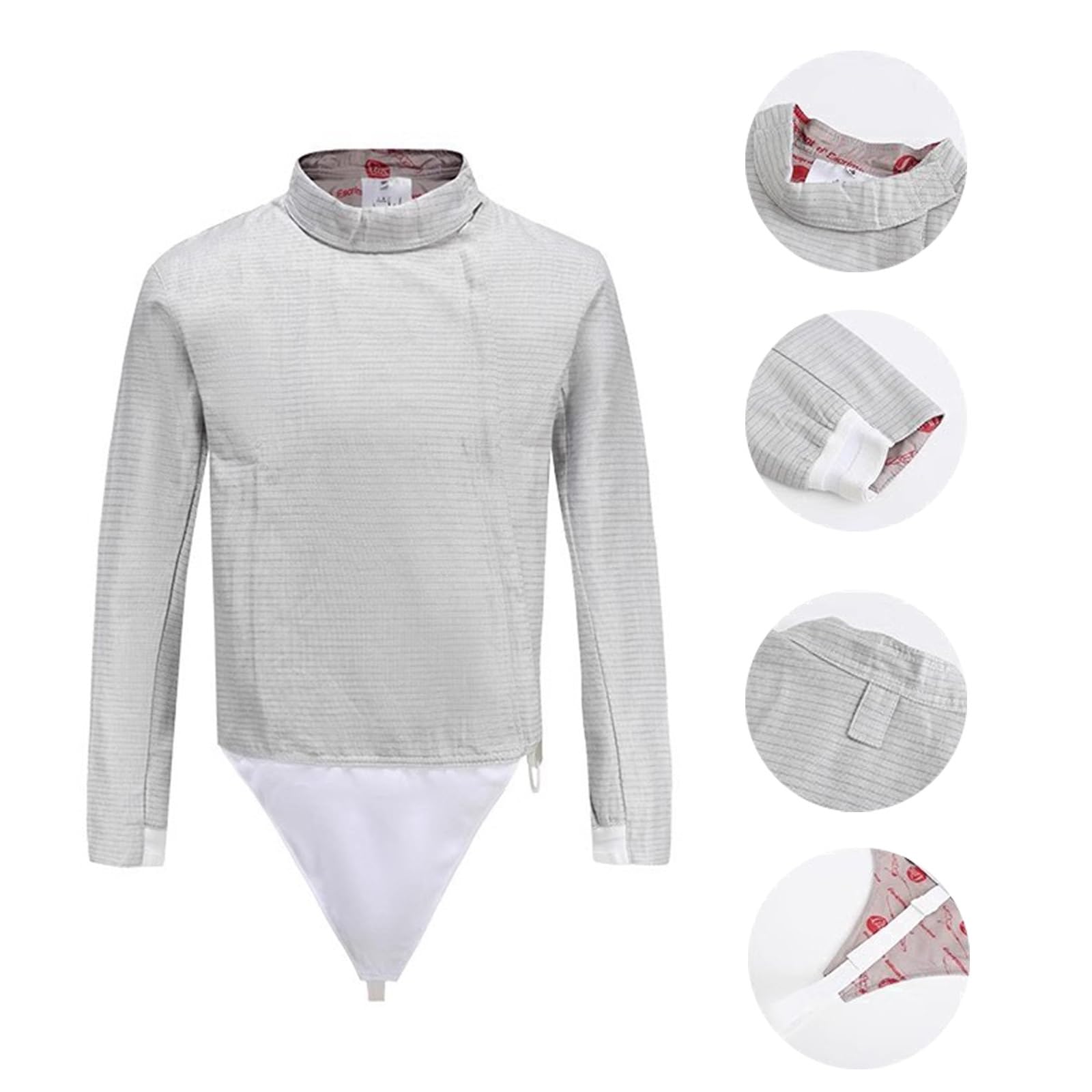 Electric Fencing Sabre Lamé Jacket - Non-Washable Metal Fencing Gear for Men & Women (Size 58#) - Perfect for Competitive Fencing Tournaments & Training Sessions