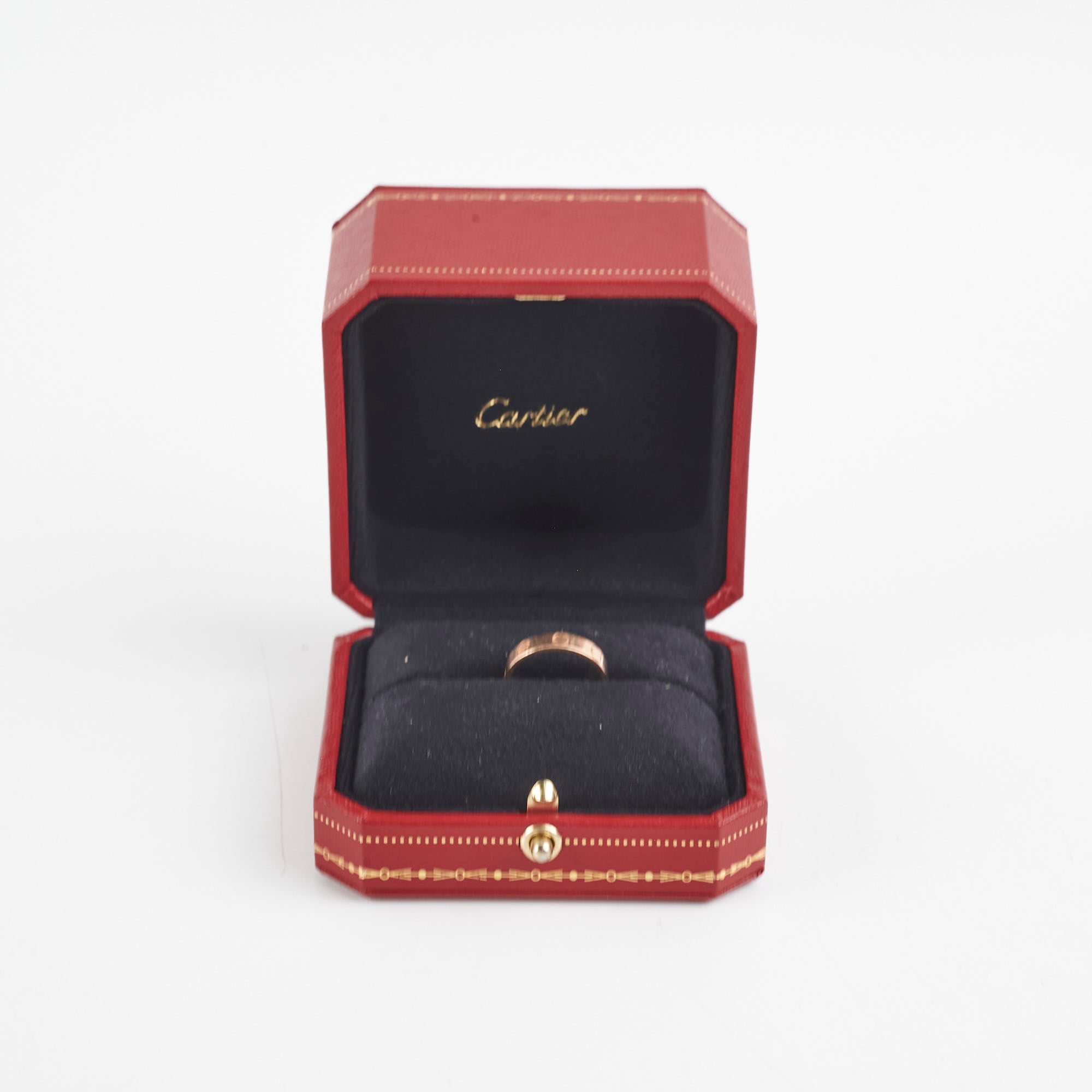 Cartier Love Ring Small Model 18K Pink Gold Size 49 - Luxury Wedding Band & Anniversary Gift for Women