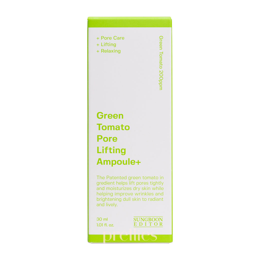 Sungboon Green Tomato Pore Tightening Ampoule 30ml - Korean Skincare for Pore Minimizing & Brightening - Perfect for Daily Anti-Aging Routine & Glowing Skin Care