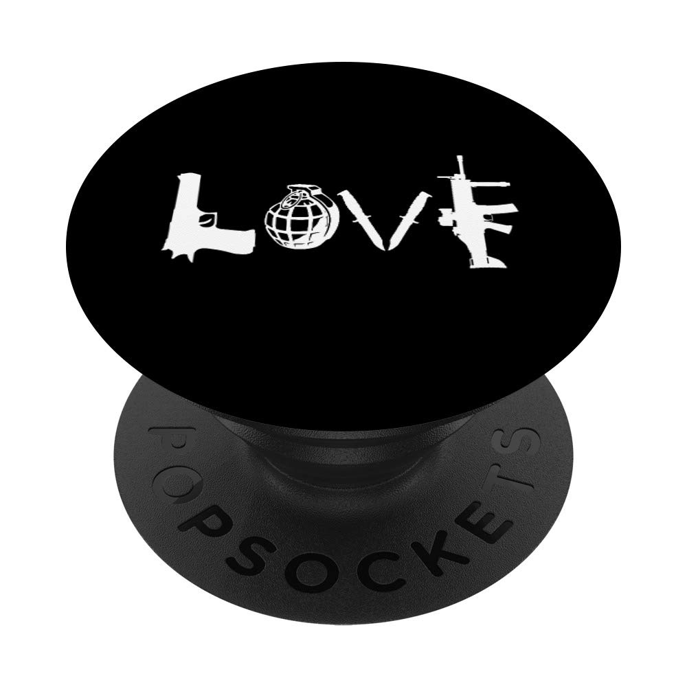 Cool Military-Themed PopSockets Grip & Stand for Phones & Tablets - Guns, Grenades, Knives & Assault Rifle Design - Perfect for Gaming Enthusiasts & Outdoor Adventures