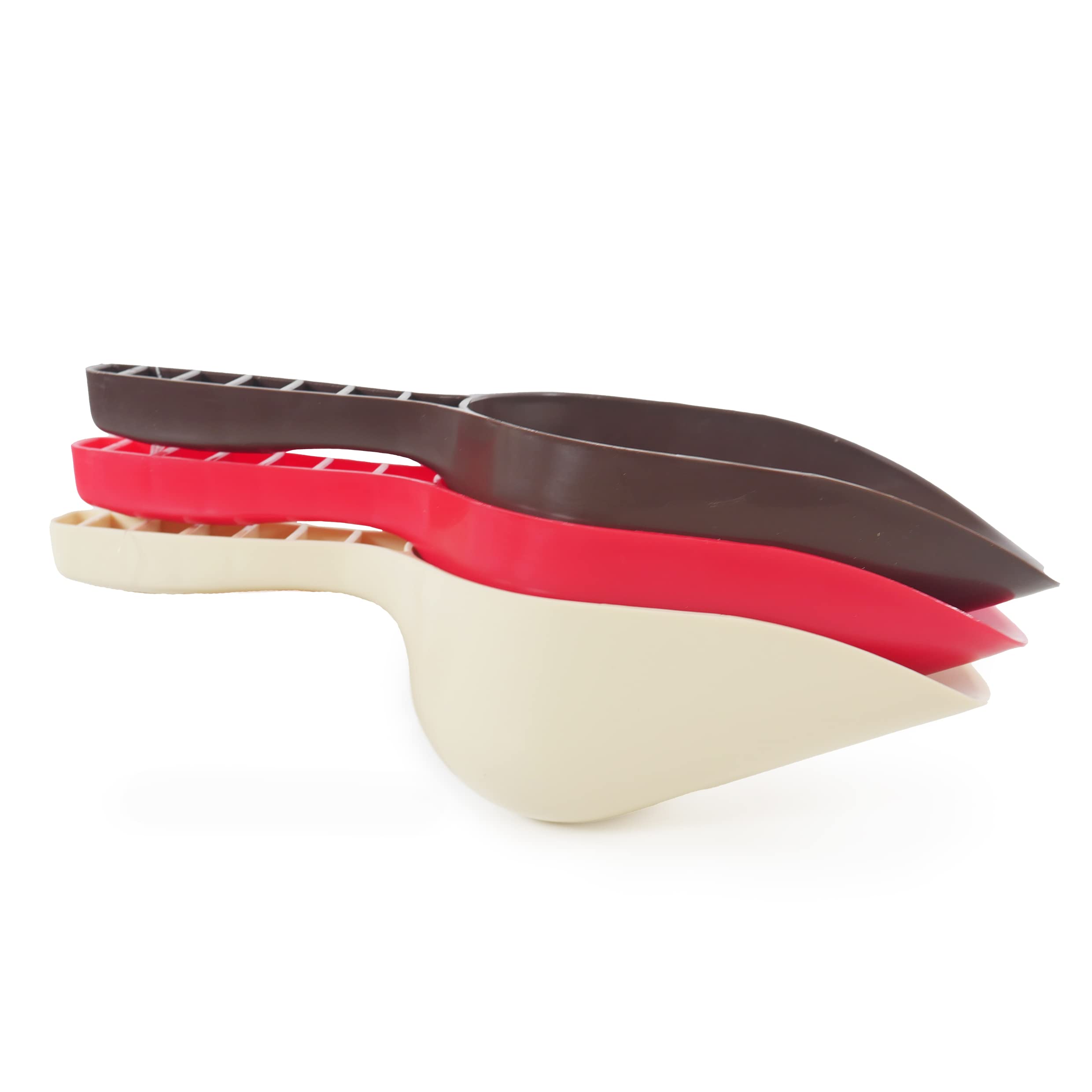 Premium PET Food Scoop with Measuring Strip - Accurate Portion Control for Dogs & Cats - Ideal for Dry Kibble, Treats & Food Storage - Perfect for Home, Travel & Pet Care Essentials