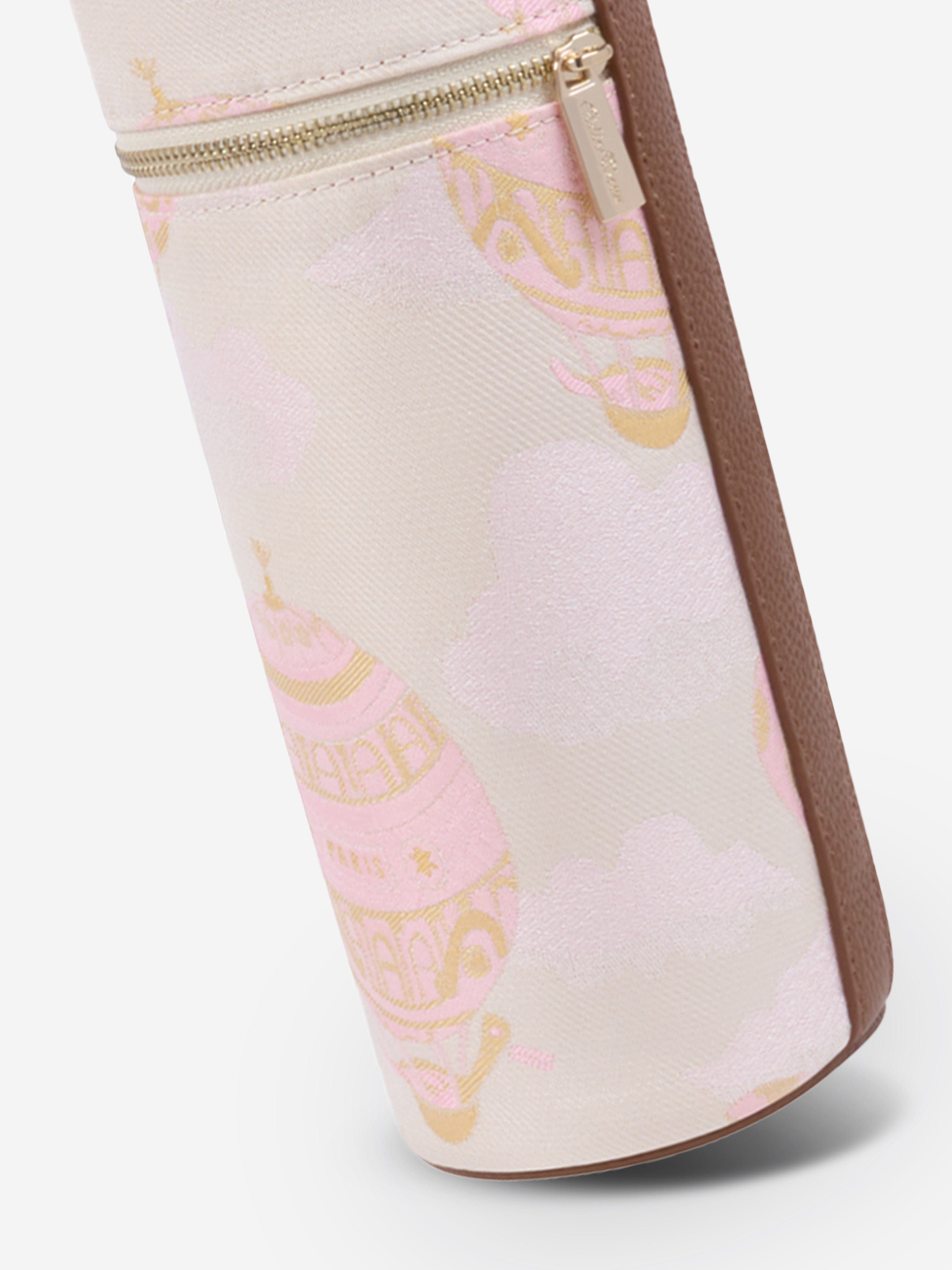 Atelier Choux Pink Baby Hot Air Balloons Bottle Case (23cm) - Stylish & Protective Cover for Baby Bottles, Perfect for Travel, Daycare & On-the-Go Parents