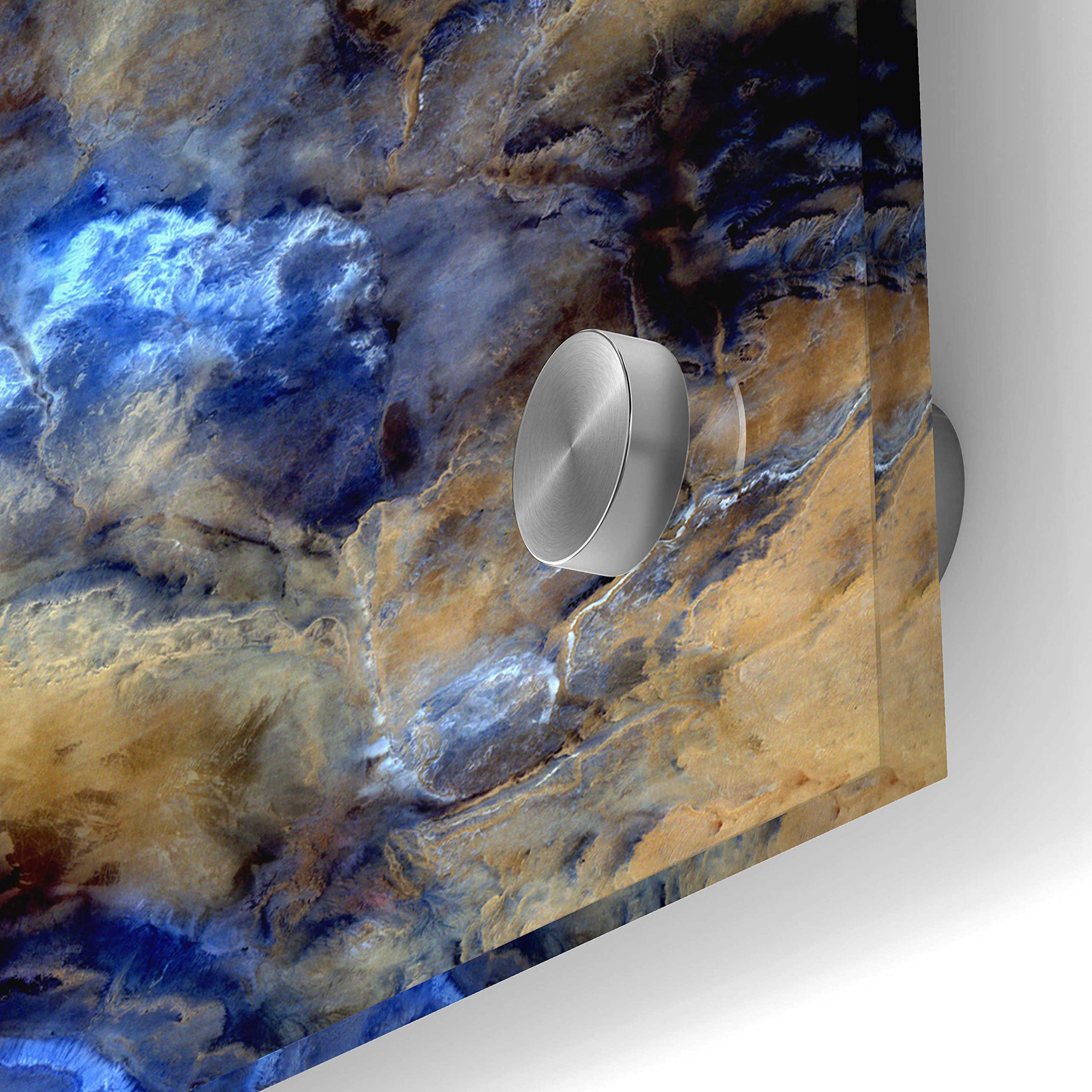 Epic 'Earth as Art: No Man's Land' Acrylic Glass Wall Art - 24x24 Inches Modern Home Decor - Perfect for Living Room, Bedroom & Office Spaces