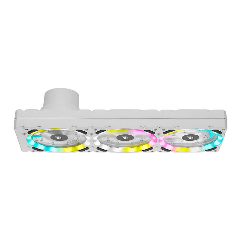 Corsair Hydro X Series XD7 RGB 360mm Distribution Plate - White | High-Performance Water Cooling Reservoir | Perfect for Custom PC Liquid Cooling Builds & Gaming Rigs