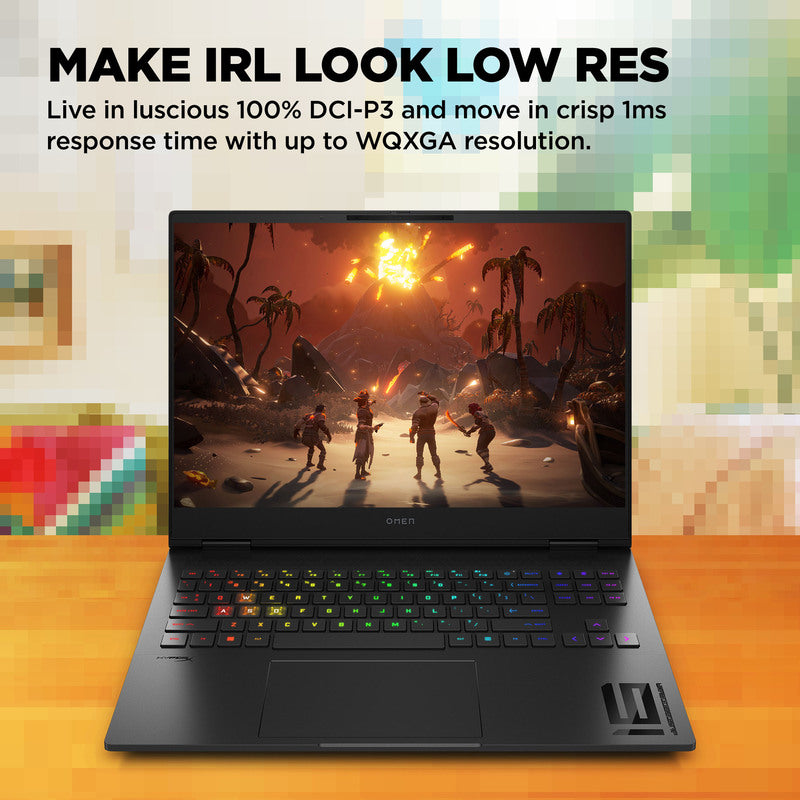 OMEN Transcend 16 Gaming Laptop - Intel Core i7, 32GB RAM, 1TB SSD, NVIDIA GeForce RTX 4070, WQXGA Display, Windows 11 - Shadow Black | High-Performance Gaming & Content Creation Laptop for Professionals & Gamers