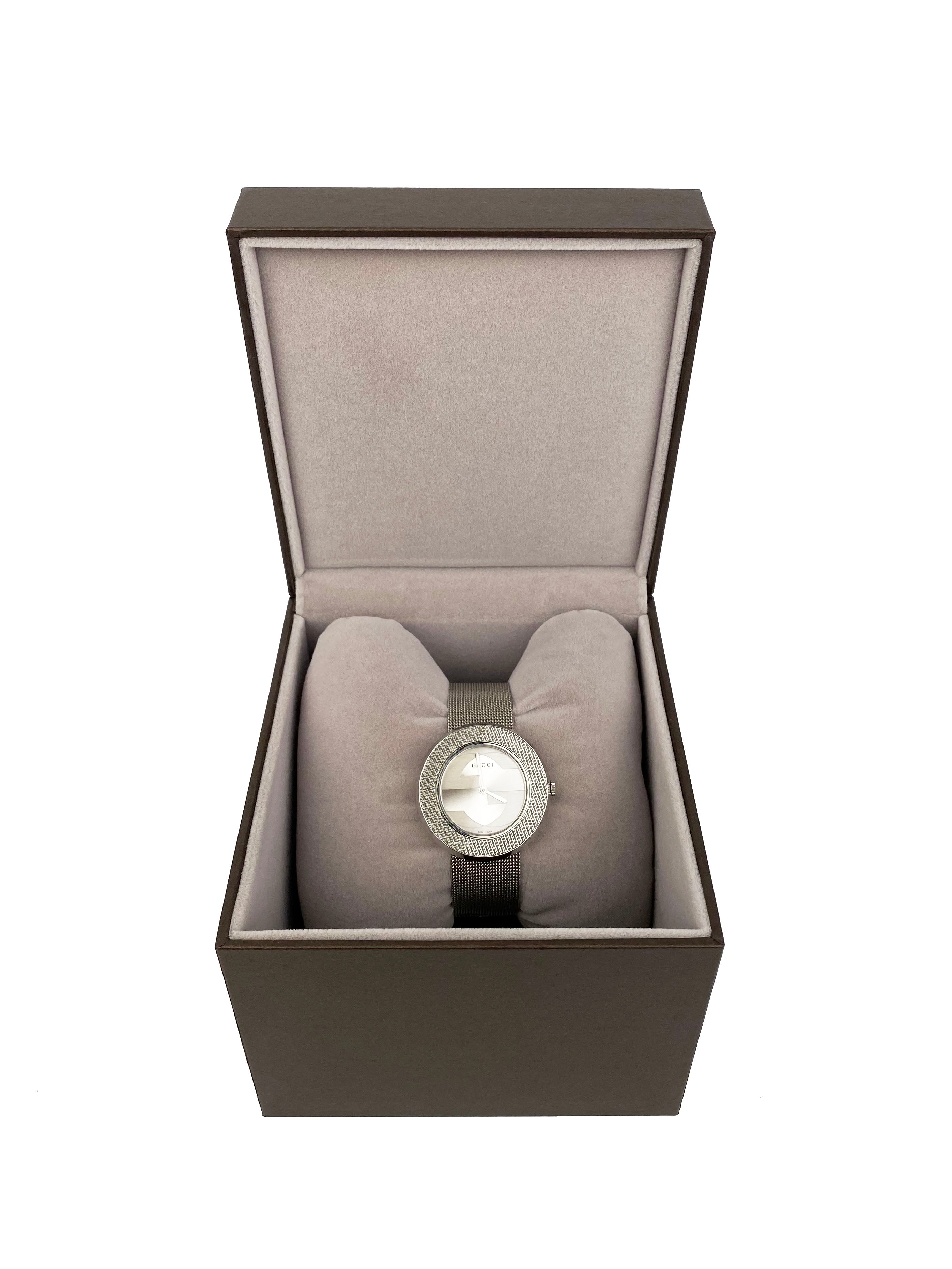 Gucci Double G Logo Stainless Steel Watch for Men & Women - Luxury Fashion Timepiece for Everyday Wear & Special Occasions