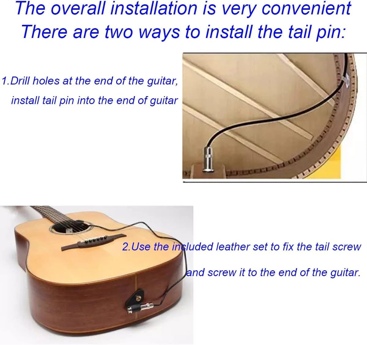Acoustic Guitar Pickup - Humbucker Magnetic Passive Soundhole Pickup with Audio Output for Acoustic & Electric Guitars | Perfect for Live Performances & Studio Recording