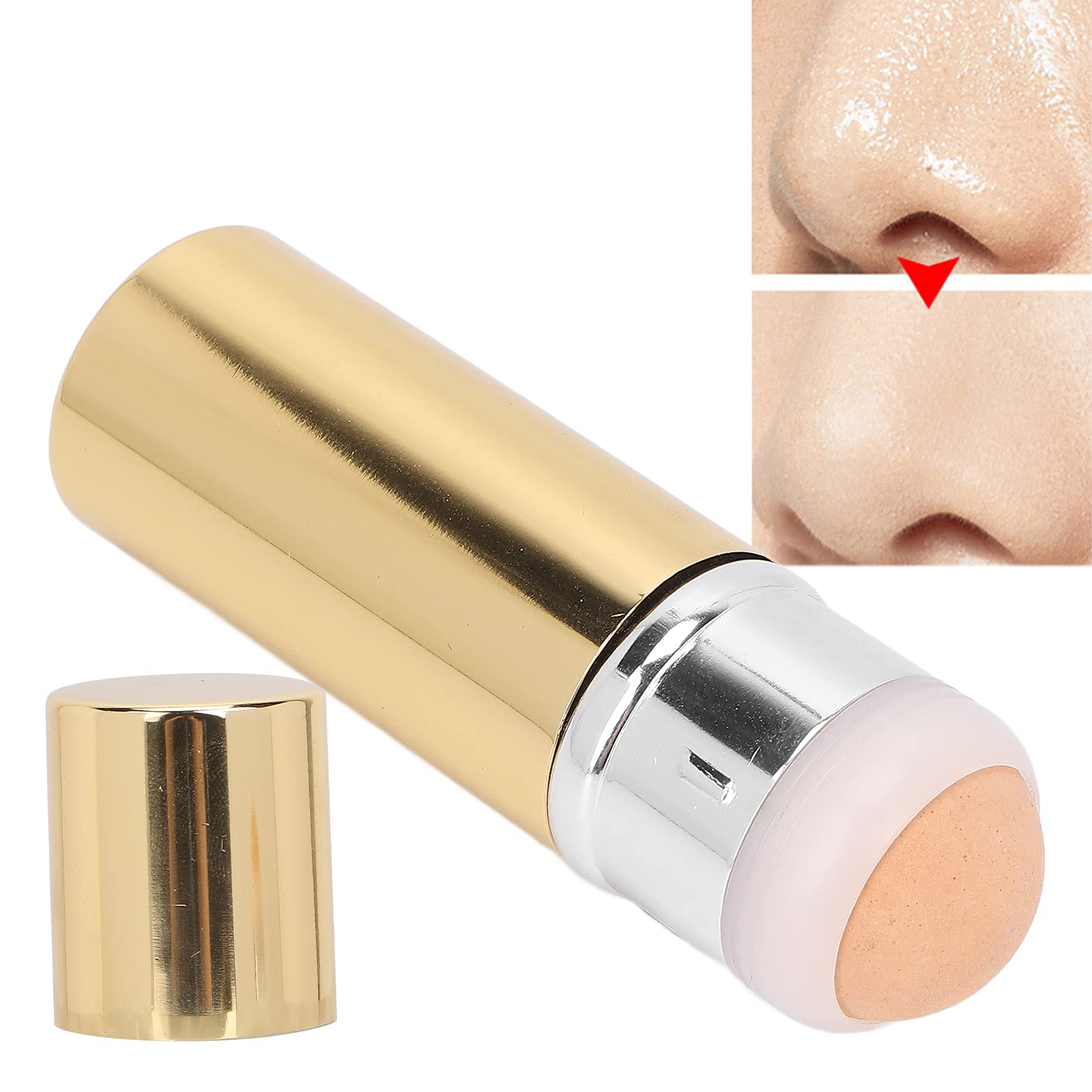 Oil-Absorbing Volcanic Face Roller for Oily Skin - Reusable Facial Cleansing & Massage Tool for At-Home or Travel Skincare Routine | Perfect for Daily Use, Gym, and On-the-Go Oil Control