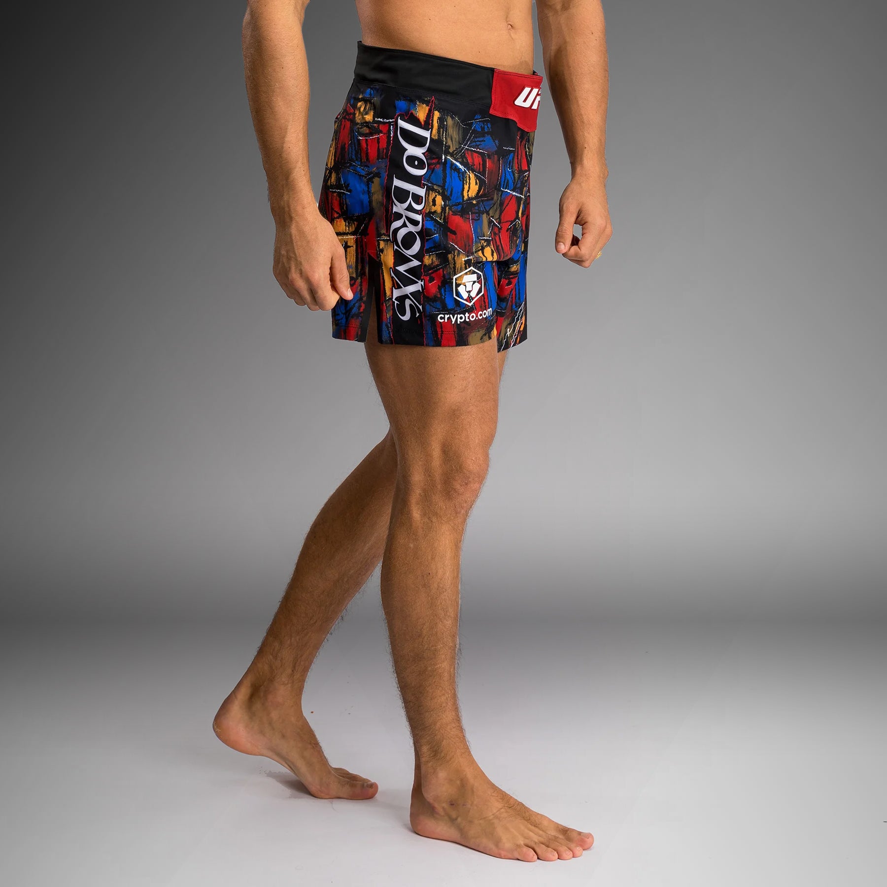Men's UFC Unrivaled by Venum Red Charles Oliveira MMA Fight Shorts - Premium Training & Competition Gear for MMA Fighters & Fans