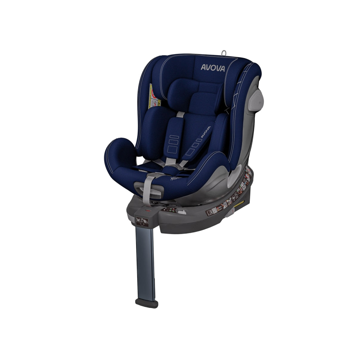 Avova Swan Fix i-Size Child Car Seat - Safe & Comfortable for Babies & Toddlers - Ideal for Long Road Trips & Daily Commutes