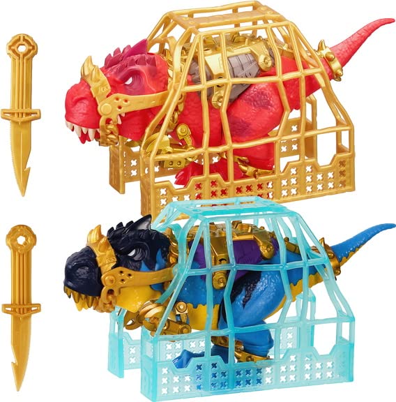 MOOSE TOYS T-Rex Treasure X 2-Piece Dinosaur Toy Set - Multicolor Action Figures for Kids, Perfect for Playtime, Collecting & Dinosaur-Themed Parties