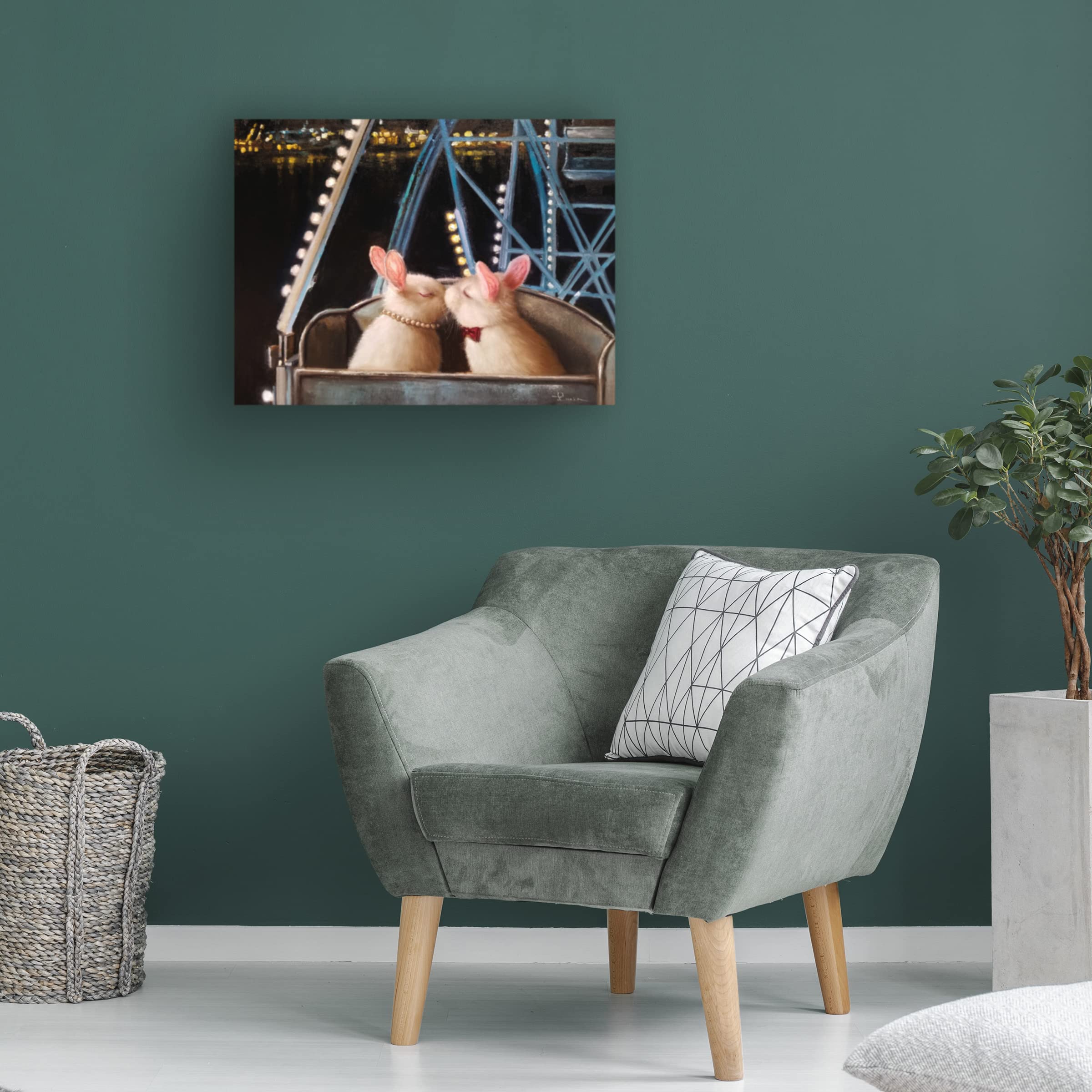 Lucia Heffernan 'First Kiss' Canvas Wall Art Print - Romantic Home Decor for Bedroom, Living Room & Office - Trademark Fine Art Collection