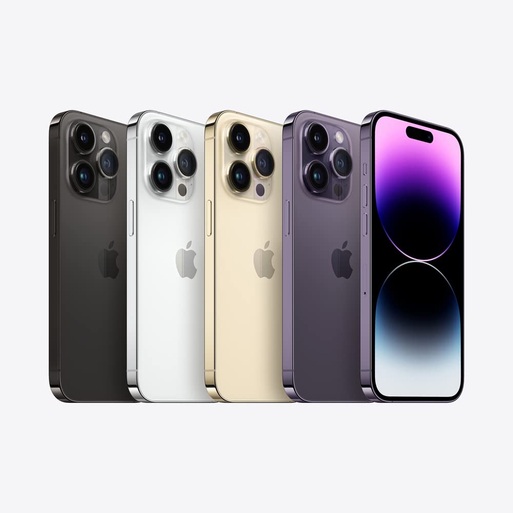 Apple iPhone 14 Pro 256GB Unlocked Smartphone - Silver (Renewed Premium) | Premium Refurbished iPhone for Work, Travel & Daily Use | Fast Performance & Stunning Display