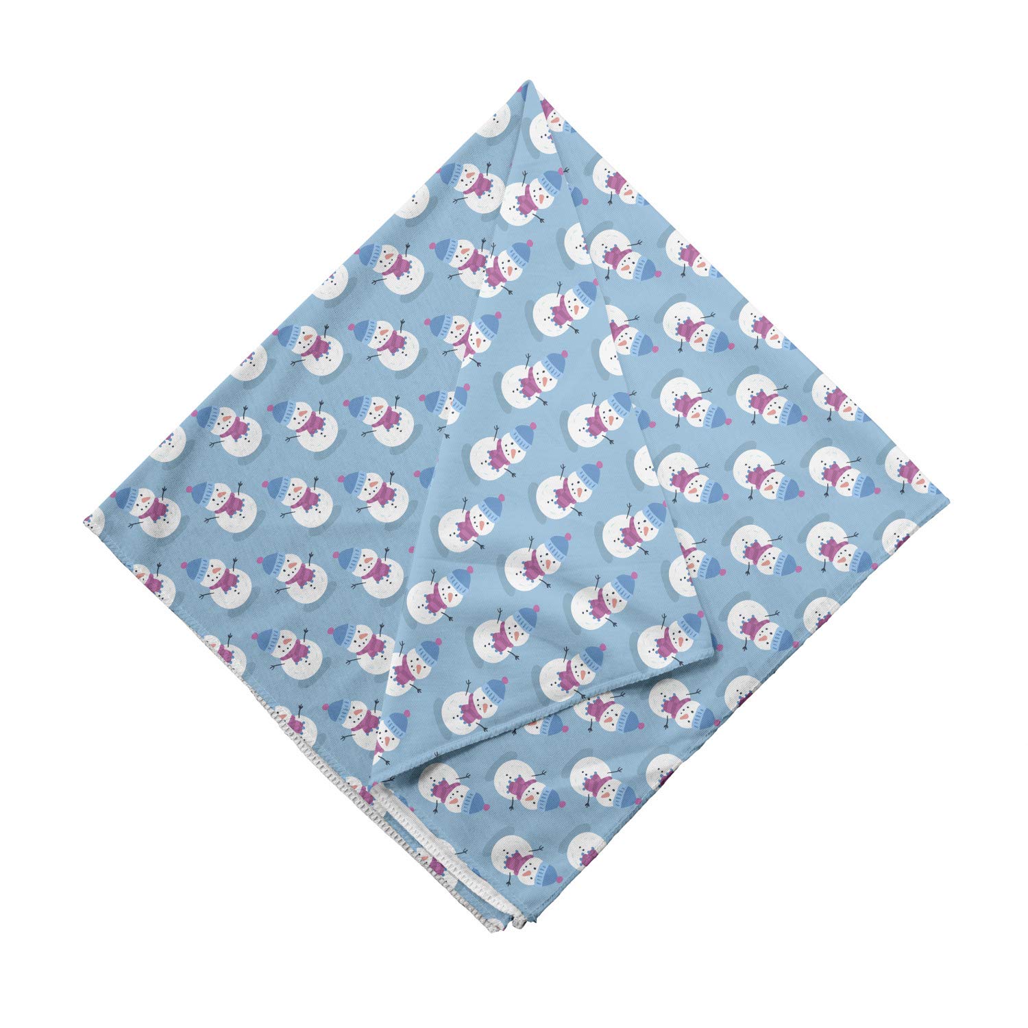 Ambesonne Winter Bandana - Christmas Scarf for Men & Women, Unisex Head Wrap & Neck Tie for Holiday Gifts, Outdoor Activities & Winter Fashion Accessories