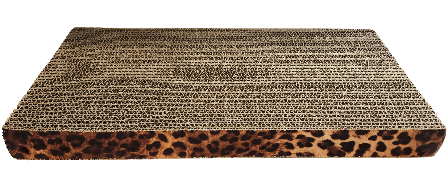 Here Kitty Cardboard Cat Scratchers - Durable Cat Scratching Pad for Indoor Cats - Perfect for Furniture Protection & Cat Nail Care - Great for Playtime & Stress Relief
