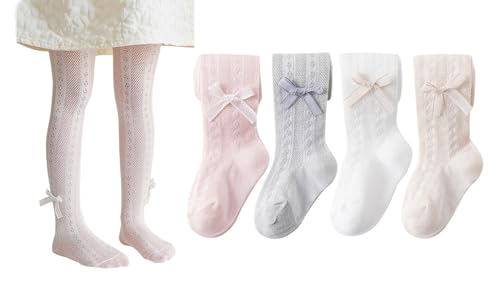 4 Pairs Ruffle Bow