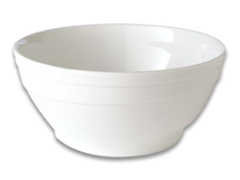 BergHOFF Essentials 8.75 Inch Porcelain Salad Bowl - 2.5 Quart Capacity - Durable White Serving Bowl for Restaurants, Hotels & Home Use - Perfect for Salads, Pasta, Fruit & Party Dishes
