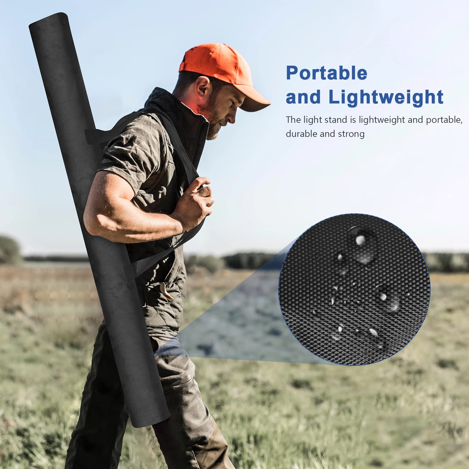13ft Heavy Duty Light Stand for Photography & Video - 13'/160inch/400cm Air Cushioned Sky High Tripod with Carrying Case - Perfect for Gimbal Stabilizers, DSLR Cameras, LED Ring Lights & Studio Flash - Ideal for Sports Shooting, YouTube Videos & Professional Photography
