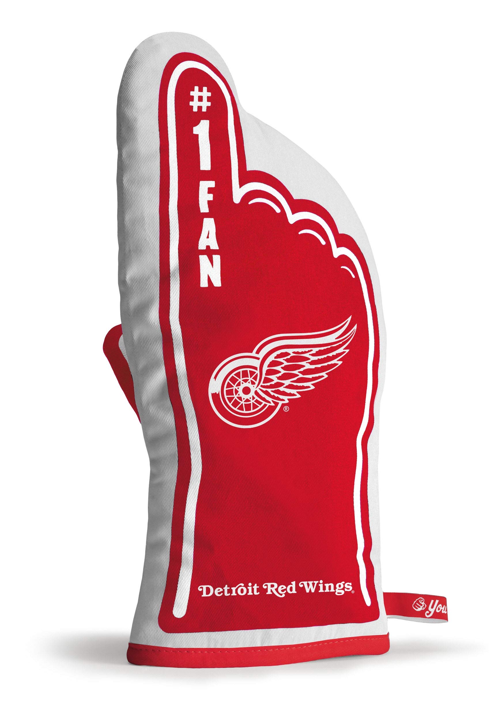 YouTheFan NHL #1 Oven Mitt - Heat Resistant Hockey Team Logo Kitchen Gloves for Baking, Grilling & Cooking - Perfect for NHL Fans & Home Chefs