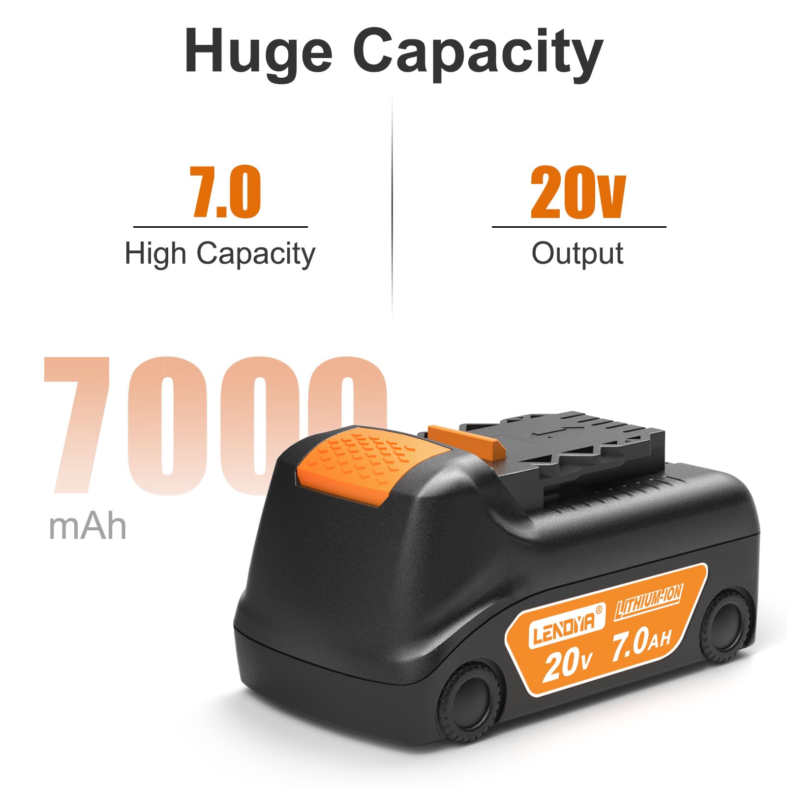 Upgraded 20V 2-Pack Replacement Battery 7000mAh with DCB102 Charger - Compatible with DeWalt 20V Max/12V Power Tools (DCD/DCF/DCG Series) - High Capacity Lithium-Ion Battery for Cordless Drills, Saws & Power Tools - Perfect for Construction, Woodworking & DIY Projects
