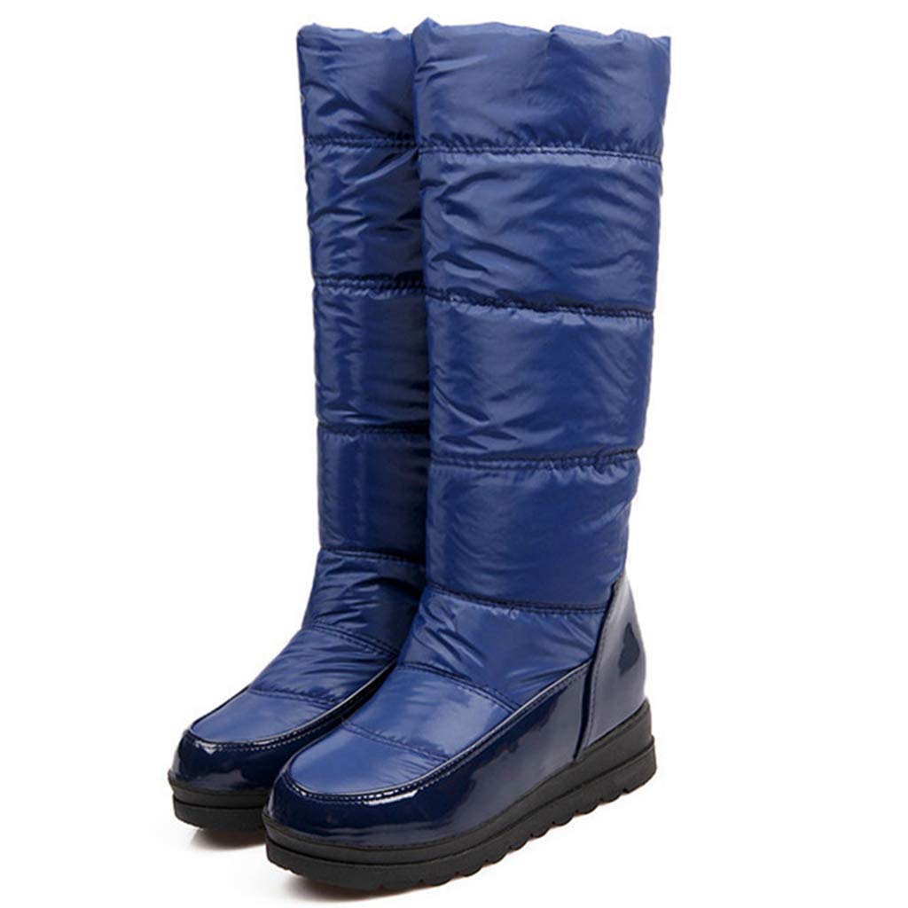 Women's Warm Fur Snow Boots - Insulated Lightweight Mid Calf Winter Boots with Wedge Platform for Outdoor Activities | Perfect for Snowy Days, Hiking and Cold Weather Fashion
