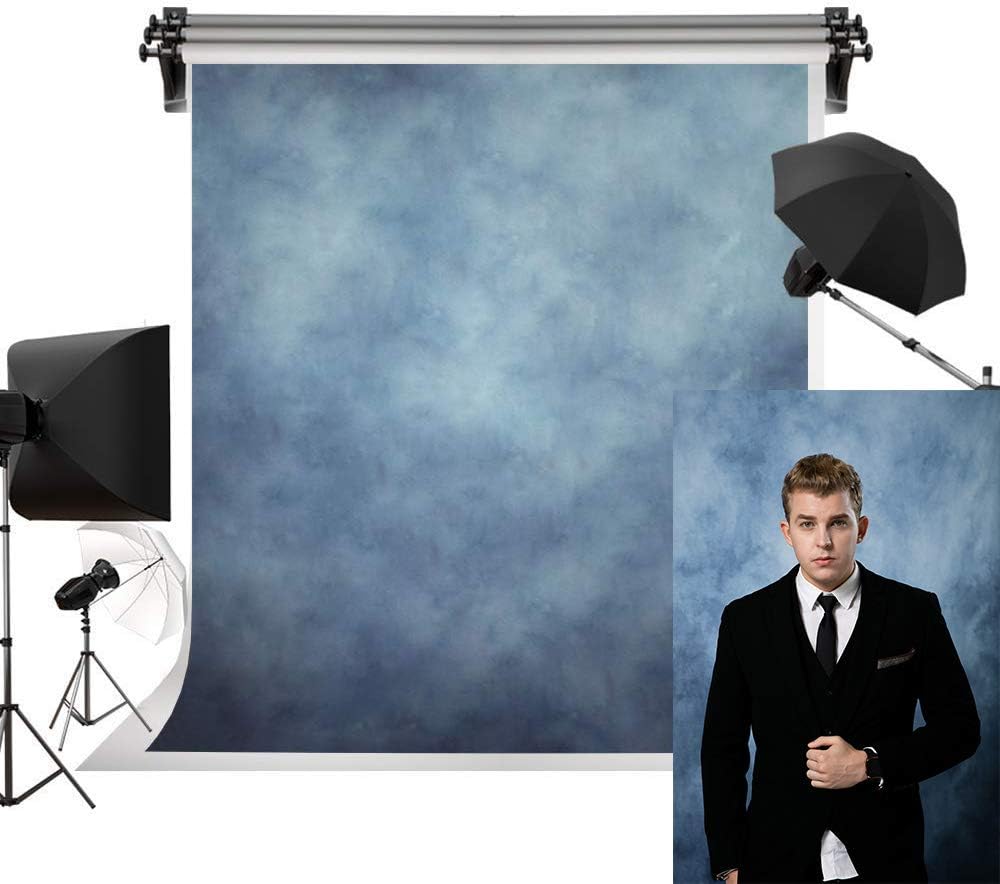 Kate 1.5x2.2m Blue Photography Backdrop - Premium Microfiber Portrait Background for Newborn, Wedding & Studio Photo Shoots - Durable Photo Props for Professional Photographers