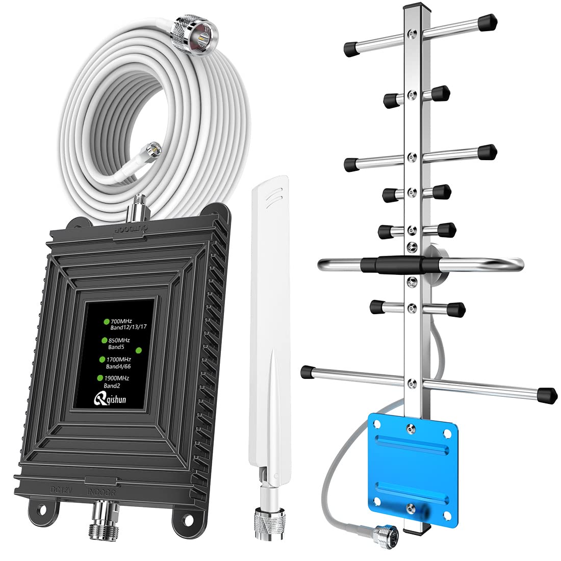 5G/4G LTE Cell Phone Signal Booster for Home - Compatible with All US Carriers (Verizon, AT&T, Straight Talk, U.S. Cellular) | Extends Coverage Up to 4,000 Sq.Ft | FCC Approved | Improves Call Quality & Data Speeds | Perfect for Rural Areas, Basements & Large Homes