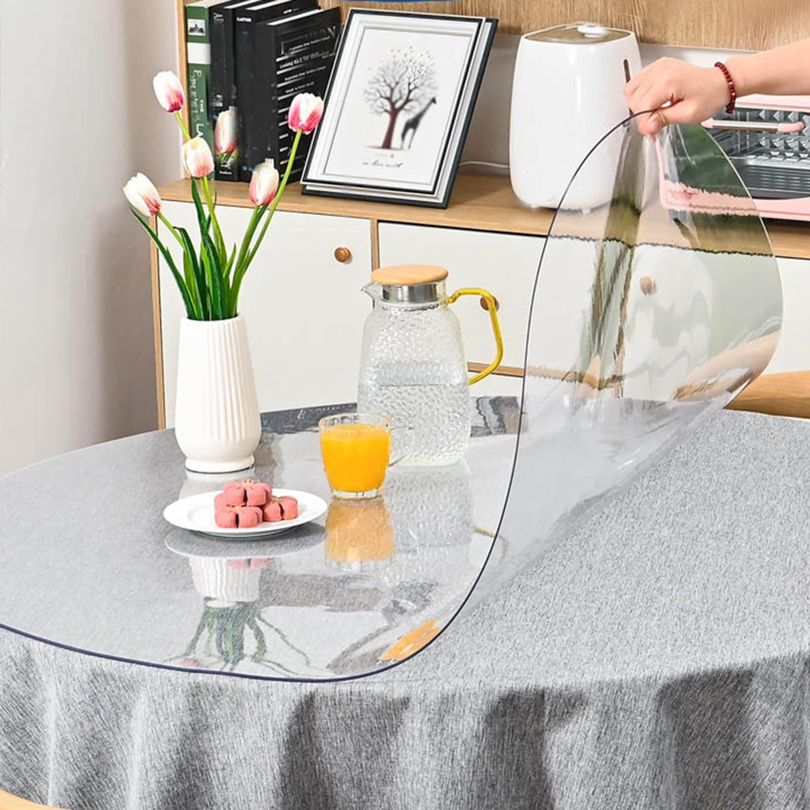 Clear PVC Round Table Protector - 0.06