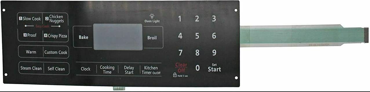 DG34-00014A Replacement Membrane Switch Compatible with Samsung Range Oven - Durable Touchpad for Cooking & Baking Control Panel