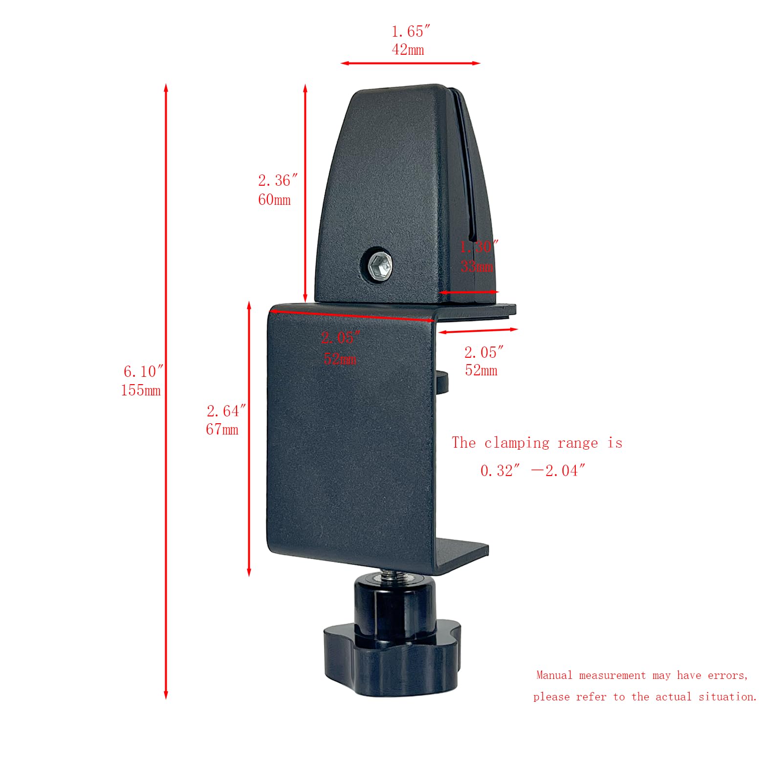 Adjustable Aluminum Sneeze Guard Clips for 1/8