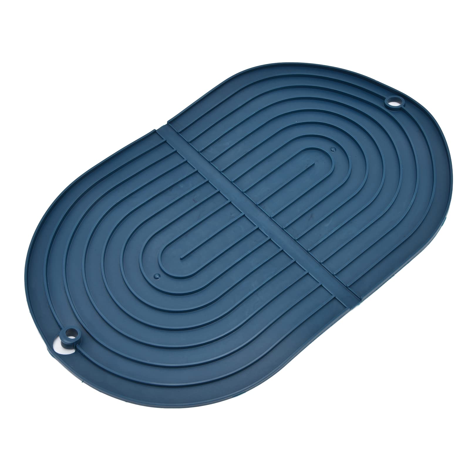 Premium Multifunctional Kitchen Drying Mat - Super Absorbent Dish Drain Mat, Heat Resistant Cup & Pot Holder, Non-Slip Counter Protector (Navy Blue) | Perfect for Dish Racks, Sink Areas & Countertop Organization