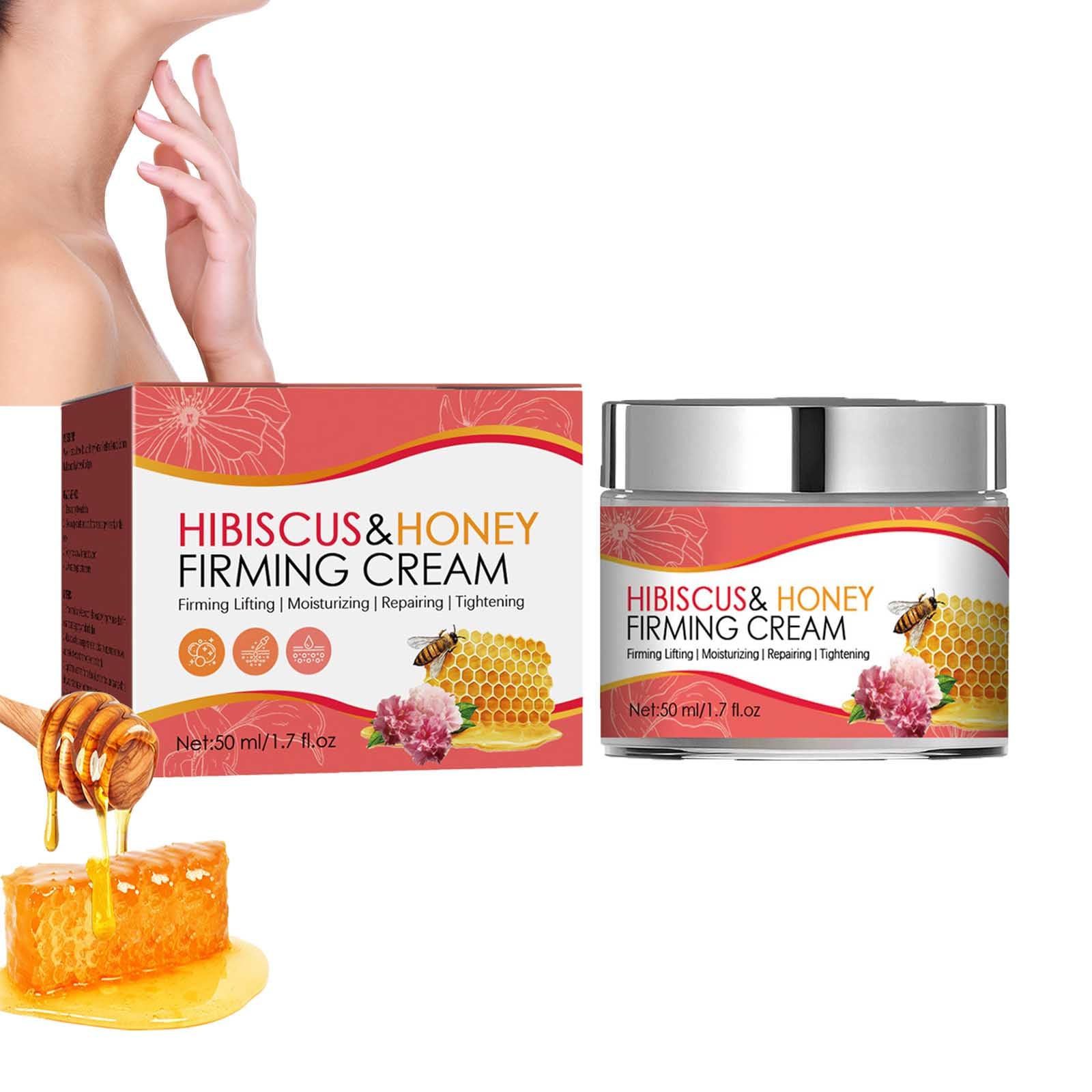 Hibiscus Honey Neck Firming Cream - Reduce Lines & Lift Skin for Daily Care