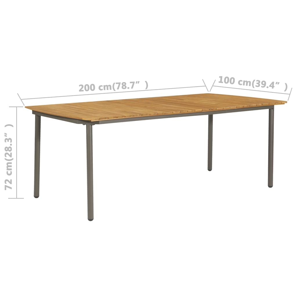 Premium Outdoor Patio Dining Table - 78.7
