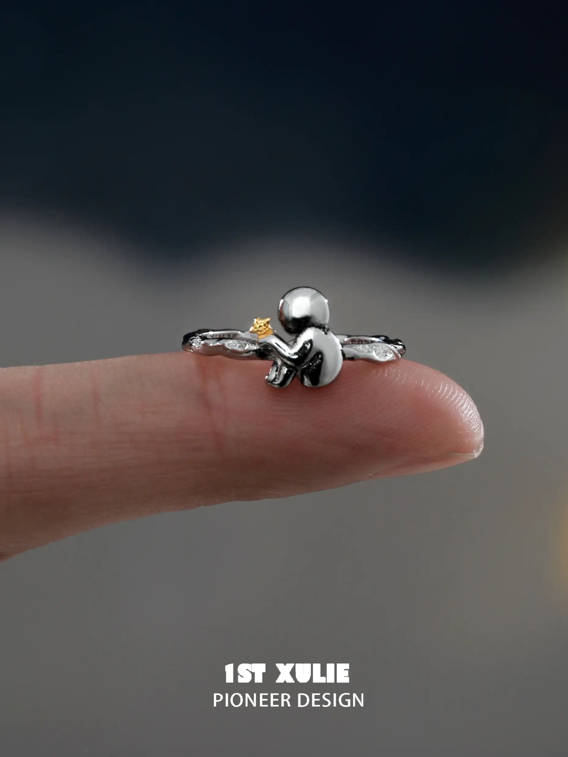 Cat's Gaze S925 Sterling Silver Lonely Patients Ring™ - Elegant Solitaire Ring for Women | Perfect Gift for Cat Lovers, Depression Support Jewelry for Anxiety Relief & Self-Care