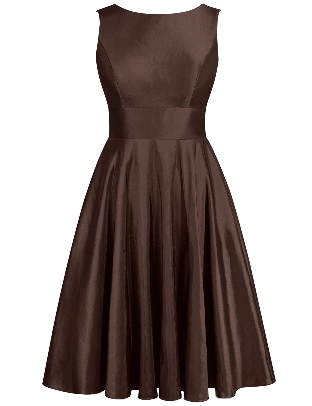 JAEDEN Short Satin Bridesmaid Dress - Backless Prom Party Gown with Bow - Perfect for Weddings, Cocktail Parties & Formal Events