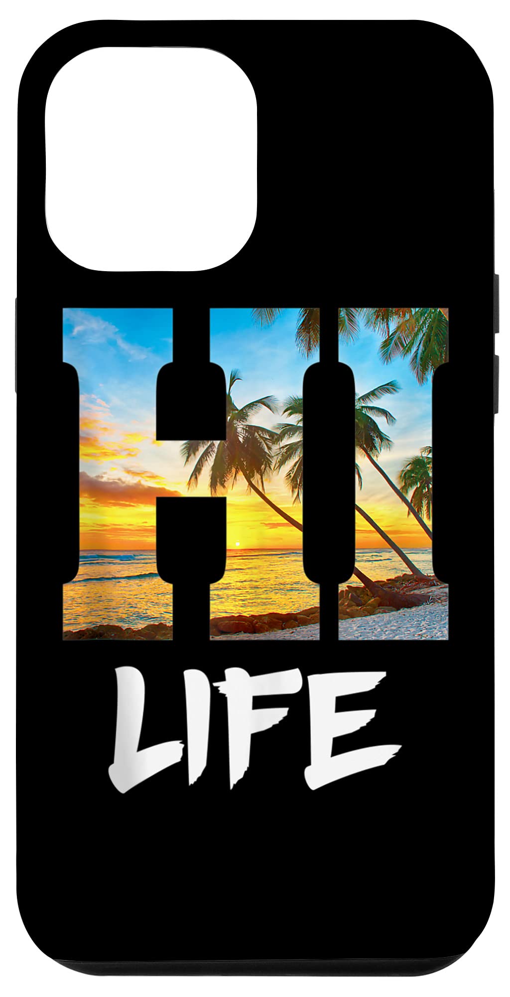 iPhone 12 Pro Max Case - Hawaii Hawaiian Aloha Vacation Beach Maui Themed Protective Phone Cover | Perfect for Summer Travel, Beach Trips & Tropical Getaways