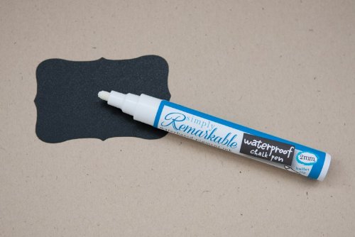 Simply Remarkable 2mm Waterproof Chalk Pen - Fine Tip for Writing on Glass, Blackboards & Signs - Ideal for Restaurants, Cafes & DIY Projects