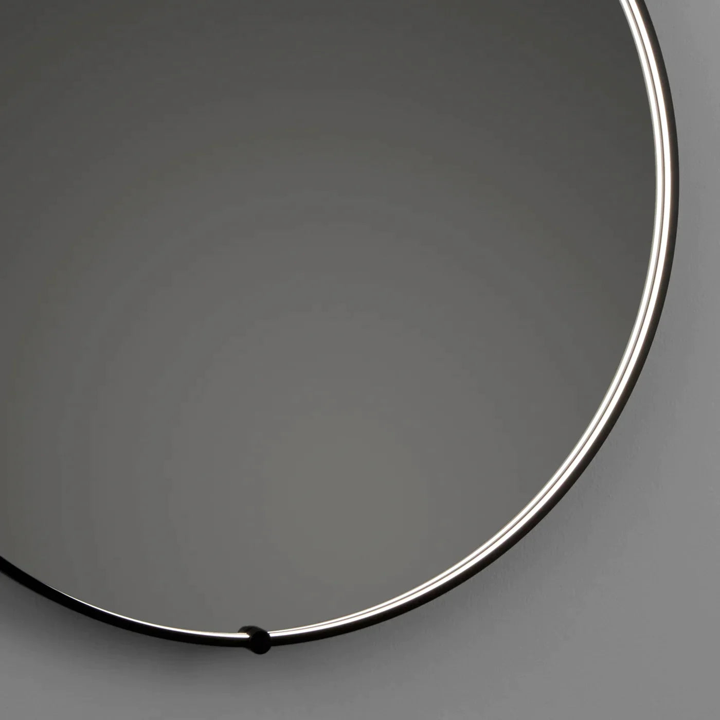 Oxygen AVIOR 3 0201 15 Round Lighted LED Bathroom Mirror 30 Inch Black - Perfect for Vanity, Makeup, and Modern Bathroom Decor
