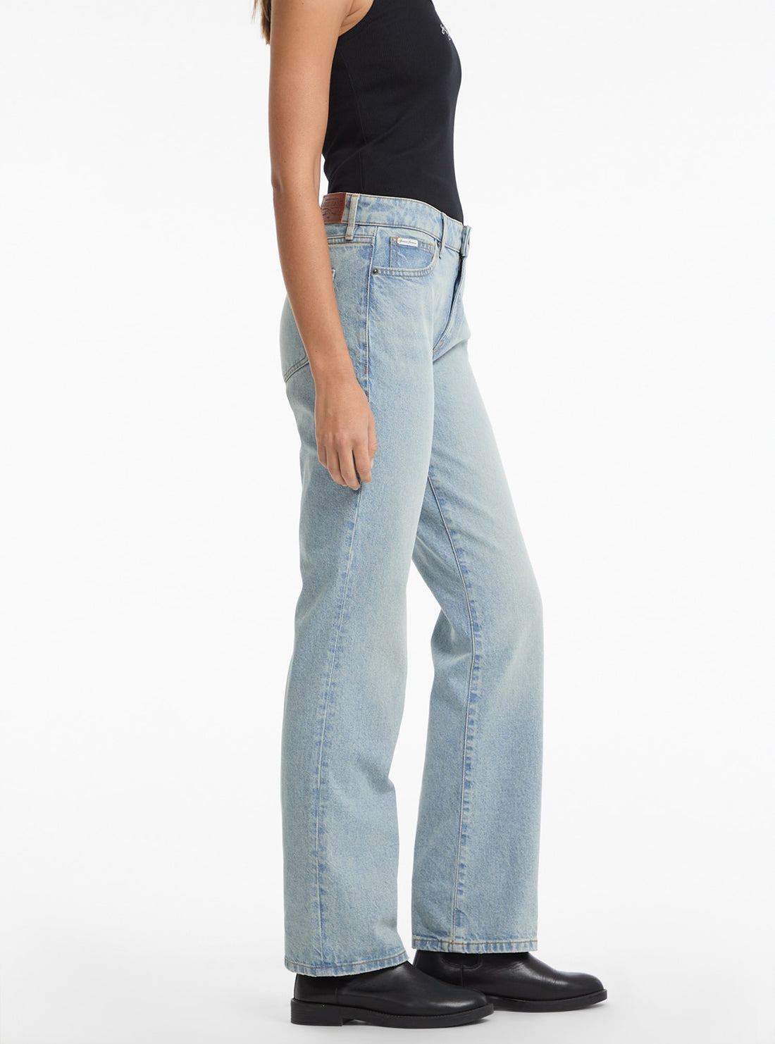 Guess G08 Mid Rise Straight Jeans for Women - Classic Blue Denim Pants | Perfect for Casual Wear, Office & Everyday Outfits