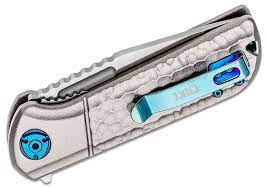 CRKT 6525 Lanny Folding Knife - Silver Satin Blade, Aluminum Handle, EDC Pocket Knife for Outdoor Camping, Hiking & Everyday Carry