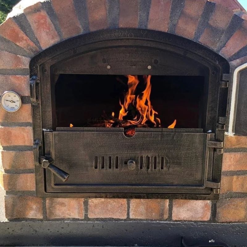 Premium Lisboa Rustic Brick Pizza Oven for Outdoor Cooking - Authentic Wood-Fired Pizza Maker for Backyard, Patio & Garden Parties