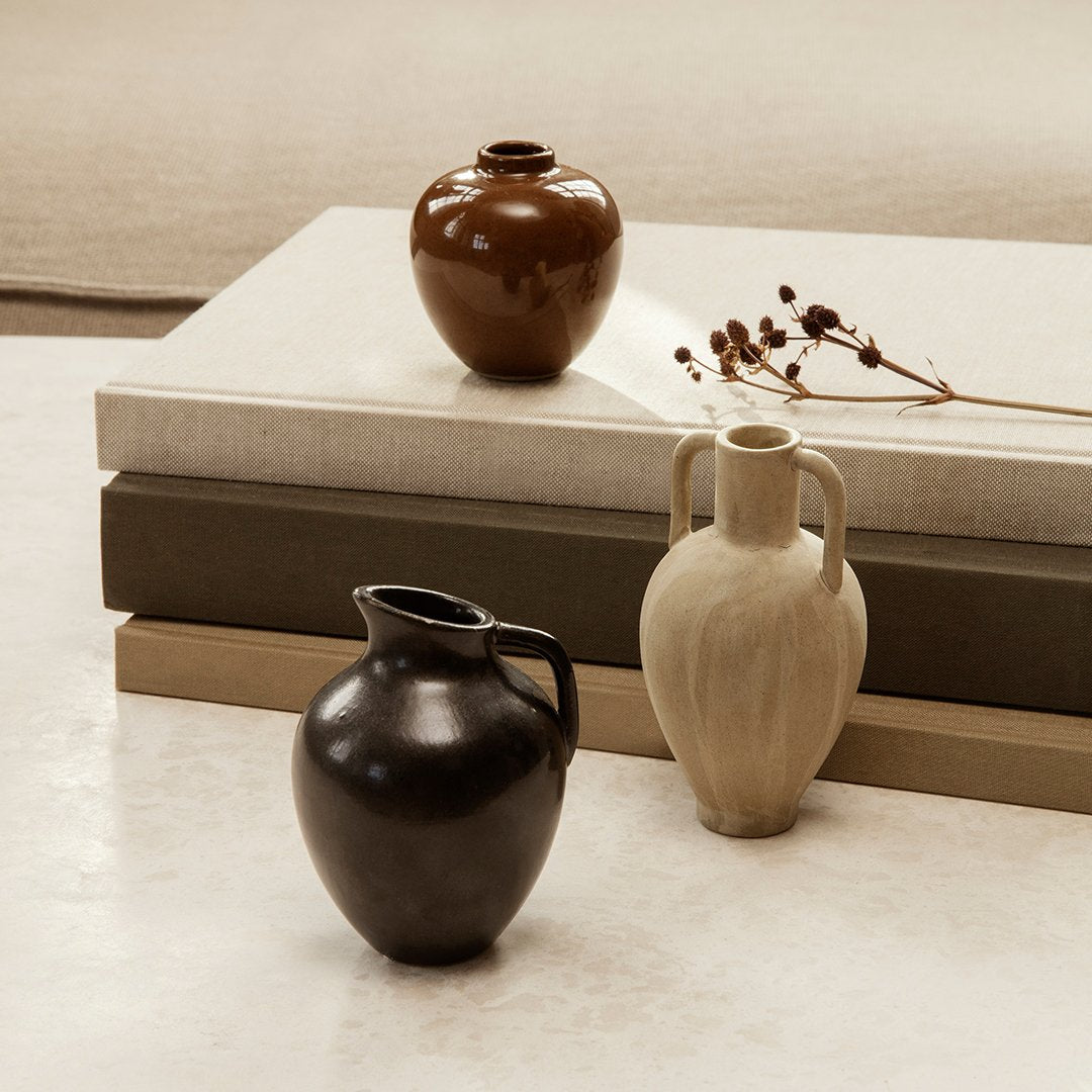 Ferm Living Ary Mini Vase - Small Ceramic Vase for Home Decor, Flowers, and Table Centerpieces | Perfect for Living Room, Bedroom, and Wedding Decorations