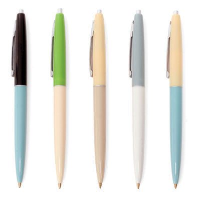 Vintage Style Ballpoint Pens Set of 5 - Classic Retro Design Writing Pens for Office, School & Gift Giving - Smooth Ink Pens for Journaling, Note Taking & Everyday Use